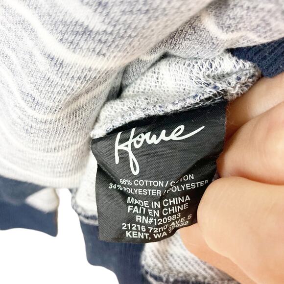 Howe Creative Workforce Gray Striped Sweater Sz XL - Picture 5 of 8